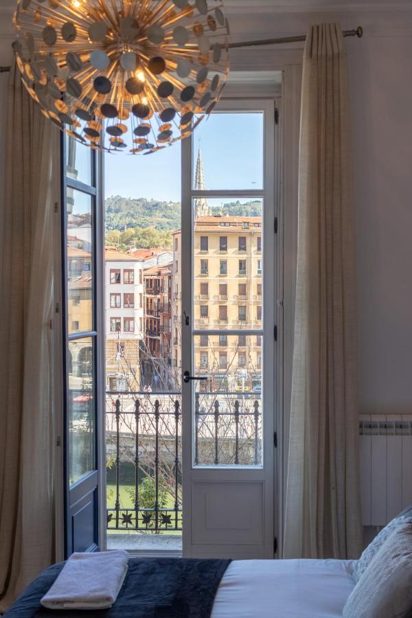 Confort Y Diseno Con Vistas Al Casco Viejo Bilbao Bagian luar foto